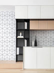 Removable Wallpaper White and Black Contact Paper for Cabinets Stripe Peel and Stick Wallpaper Self Adhesive Contact Paper for Wall Covering Vinyl Rolls 118
