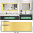 Peel and Stick Wallpaper Borders 390” x 2.36” Self Adhesive Mirror Frame Border Brushed DIY for Kitchen Bathroom Mirror Removal Border Sticker Wall Decor Cover 6.4 Sq.Ft, Brushed Golden