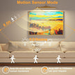 Brass Wireless Picture Light for Wall with Motion Sensor – 16'' Remote with 3CCT Dimmable Art Light for Paintings, 5000mAh Rechargable Painting Light for Artworks,Photos (1Pack