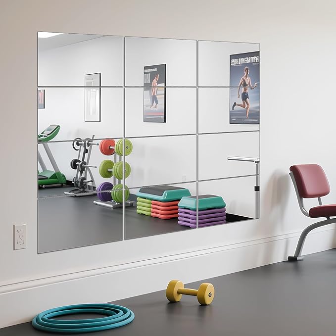 Ruomeng Home Gym Mirror Tiles - 12