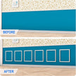 COUKIU Pre-Cut 6 Set Peel and Stick Wall Molding Trim Kit, 16