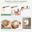 2-Pack Picture Light Battery Operated Painting Lights, 13 Color RGB Magnetic LED Display Art Light with Remote, Dimmable and Timer Portrait Light for Art Frame Artworking, Wall Decor Puck Light, Gold