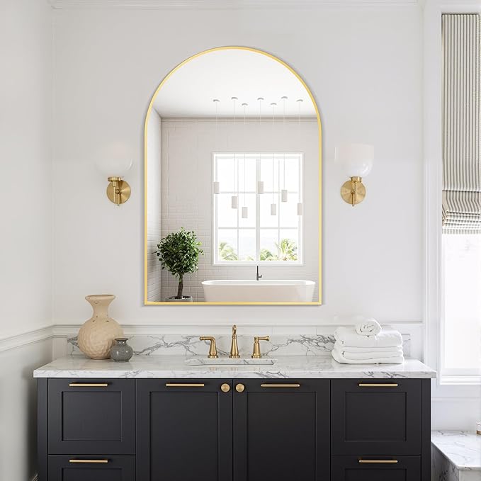 Delma Arched Bathroom Mirror, 26
