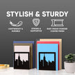 Geomod Decorative New York City NYC Skyline Metal Bookends (Black, 1 Pair) Book Ends for Tables, Desks, Shelves | Bookends to Hold Tall, Hardback Books…