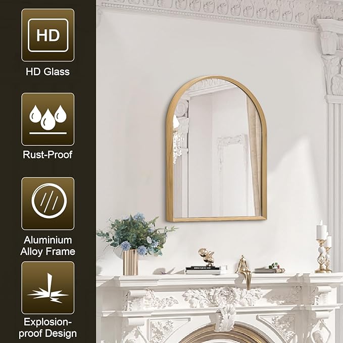 Arched Mirror Bathroom Wall Mirror 16