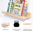 AZSKY Floating Bookshelf for Kids, Cloud Picture Ledge Shelf - Natural 15.7 Inches, Nursery Book Shelves Set of 3, Floating Shelves Baby & Toddler Room Decor