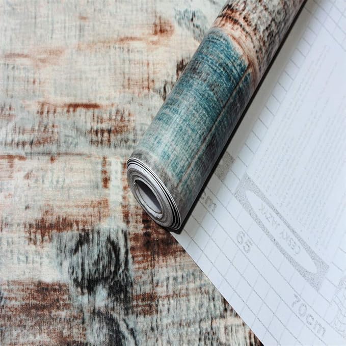 Orgrimmar 236" x 17.8" Wood Peel and Stick Wallpaper Self-Adhesive Removable Wallpaper Covering Decorative Stick Film Vintage Wood Panel Wallpaper Vinyl Decal Roll