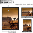 A PLUS MAX 24x32 Picture Frame, Black Engineered Wood Frame for 24 x 32 Inch Picture Poster Photo, Light Weight 24 by 32 Frame with Wood-grain for Wall - 1 Pack/Black/24 x32