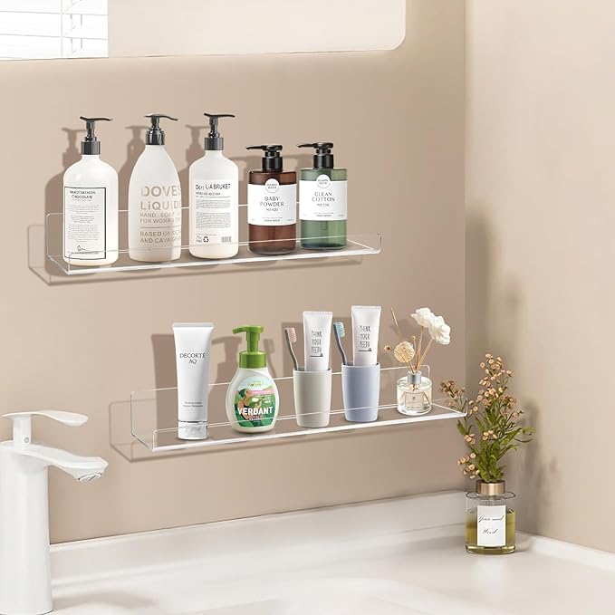 4 Pack Floating Shelves for Wall, 15