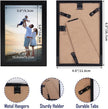 Hoikwo 18 Packs 4x6 Black Multi Plastic Picture Frames Set with Plastic Cover for Family Photos, Artwork, Light Weight Bulk 4 by 6 Frames Pack for Wall Hanging and Table, Stylish Picture Frames