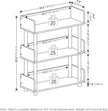 Furinno TURN-N-TUBE Display Shelf, 3-Tier Storage Shelves with Side Panels, Open Shelves Book Shelf with Rounded Corner Top Edges, for Organization and Storage, Living Room, Home Office, Walnut