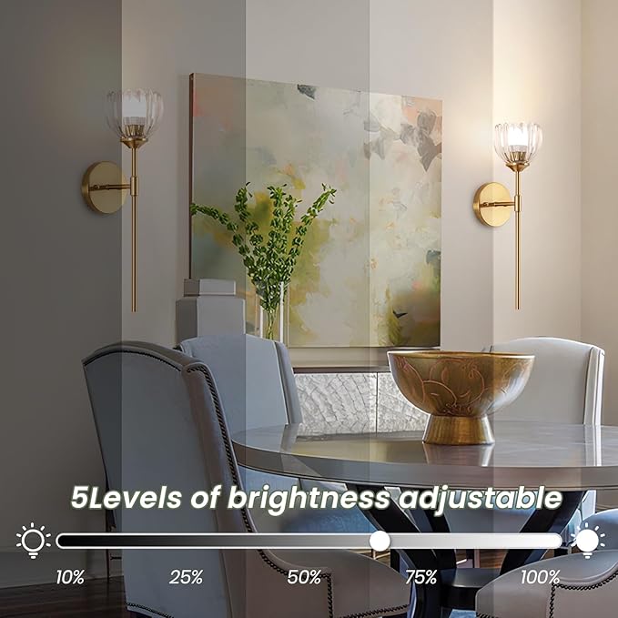 Vintage Battery Operated Wall Sconce Set of 2,Rechargeable Wall Lights with RGB Dimmable Detachable Bulbs and Remote,LED Wireless Wall Lamps for Bedroom Living Room Hallway