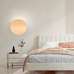 Modern Wall Sconces Natural Wood Grain Wall Lamp Minimalist Sconces Lighting 5W LED Mounted Lamp, Indoor Metal Circular Lighting Fixture for Bedroom Bathroom Stair Entryway