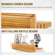 24 Inch Picture Ledge Shelf with Lip,Floating Shelves for Wall, Set of 2 Solid Pine Wood Shelves with Invisible Brackets, Wall Storage for Living Room, Bedroom, Kitchen, Bathroom(Carbonized Brown)