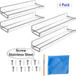 AMT 4 Pack Acrylic Floating Shelves, 15