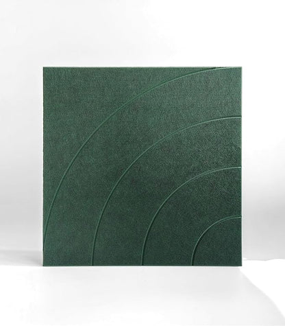 21.65" Large Square Acoustic Panels 4-Pack - Sound Absorbing Wall Panels, Noise Reducing Soundproof Decorative Felt Tiles for Home Office, Studio, Living Room - Aurora Green