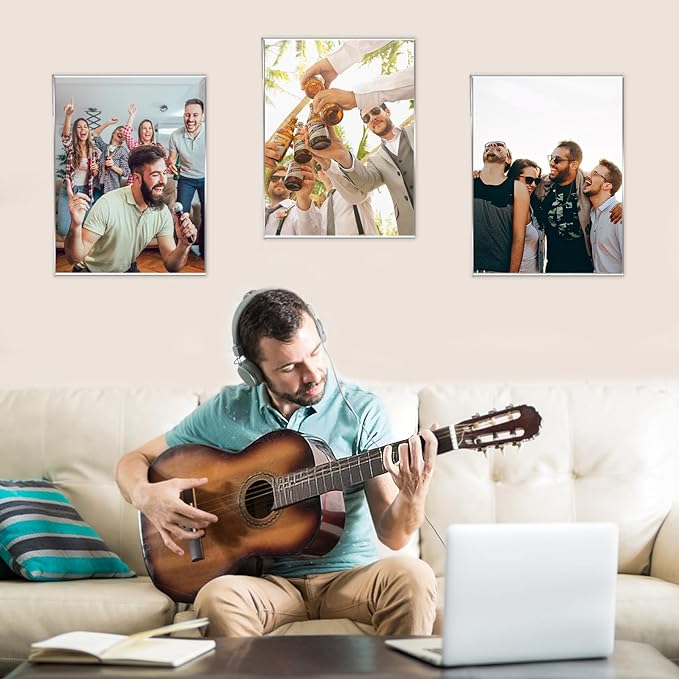 DZZ 11x17 frame Clear Acrylic 11 x 17 picture frame,High Transparent Photo Frame,frames 11x17 for Photo Poster Canvas Certificate Document Gallery,Set of 6