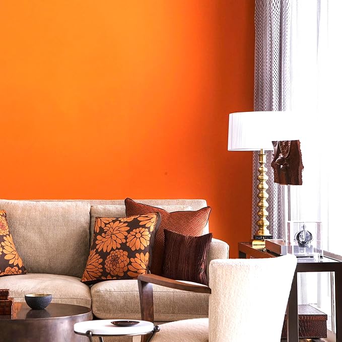Livelynine Orange Peel and Stick Wallpaper 15.8x78.8 Burnt Orange Contact Paper for Cabinets Shelves Locker Classroom Wallpaper Stick and Peel for Bedroom Girls Kids Room Self Adhesive Vinyl Wrap