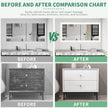 Peel and Stick Wallpaper Borders 390” x 2.36” Self Adhesive Mirror Frame Border Wood Grain DIY for Kitchen Bathroom Mirror Removal Border Sticker Wall Decor Cover 6.4 Sq.Ft, White Wood