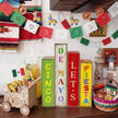 4 Pcs Cinco De Mayo Decor Wooden Books Stack Mexican Table Decorations Rustic Fiesta Tiered Tray Decor Sombrero Cactus Red Chili Centerpiece for Fiesta Mexican Birthday Party Decoration