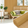 2 Pack Bamboo Wall Panel for Interior Wall Decor, Renewable Pole Wrap Wainscoting Roll Bamboo Covering Paneling for Wall Ceiling Office Bedroom Living Room (12
