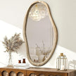 JJUUYOU Irregular Mirrors for Wall Asymmetrical Bathroom Mirror 30