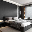 Abyssaly Black Silk Wallpaper Peel and Stick Embossed Self Adhesive Black Contact Paper Removable Kitchen Vinyl Textured Wall Paper Cabinet Furniture Shelf Liner 15.7