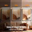 Picture Light for Wall Black, 6000mAh Rechargeable Battery Operated Gallery Lighting LED,Cordless Wireless Remote Dimmable Lighting for Art Frame(24 in, 2 Pack)