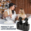 Black Book Ends Decorative, Girl Thinker Design, Modern Bookends for Shelves, Non-Skid Heavy Duty Resin Book Stopper for Books,Bookends with Base, Resin, 1Pair/2Piece