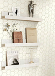 Geometric Peel and Stick Wallpaper Hexagon Peel and Stick Modern wallpaper17.3”×78.7” self-Adhesive Wallpapers Contact Paper Decorative Shelf Drawer Liner Roll Waterproof