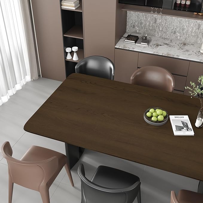 Extra Wide Walnut Contact Paper Wood Peel and Stick Wallpaper 48"x118" Waterproof Dark Brown Wallpaper Faux Wood Wallpaper Removable Wooden Contact Paper Desk Wrap Kitchen Vinyl Counter Wrap
