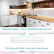 Motion Sensor Under Cabinet Lights, Plug in, Seamlessly Linkable, 6 Pcs 12 Inch Under Counter Lighting Bars for Kitchen, Closet, Gun Safe, Shelf, Display Case, LED 3000k Warm White