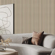Arthome Wood Slat Wallpaper 17''x240'' Peel and Stick self Adhesive Wood Wallpaper PVC Vinyl Decorative Removable Wallpaper Waterproof Faux Wood Grating Stripe Contact Paper for Living Room (Oak)