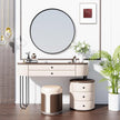 PROHOMEWARE Black Round Bathroom Mirrors, 32 inch Circle Wall Mounted Hanging Mirror for Entryway, Living Room, Hallway, Bathroom, Bedroom