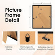 FIXSMITH 5x7 Picture Frame, Black Photo Frame with HD Plexiglass, Display Pictures 4x6 with Mat or 5x7 Without Mat Multi Picture Frames Collage for Tabletop or Wall Display, 2 Pack
