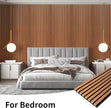 Art3dwallpanels Wood Slat Wall Panel, 108'' x 13'' Wood Panels for Wall 2 Pack 3D Soundproof Wall Panels, Large Acoustic Panels for Interior Ceiling and Wall Decor Noise Reduction,Red Oak