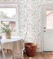 Floral Wallpaper Pink/Green Wallpaper Vintage Peel and Stick Wall Paper Boho Botanical Contact Paper for Cabinets Bird Butterfly Renter Friendly Self-Adhesive Bathroom Bedroom 78.7