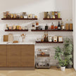 fuqing Floating Shelves for Wall - 36 Inch Mahogany Wall Shelves Set of 2-36 Inch Wide x 9.3 Inch Deep x 1.6 Inch Thick Wood Shelves for Room Decor & Storage