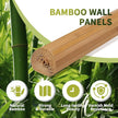 Natural Bamboo Wall Panel,Renewable Pole Wrap Bamboo Wainscoting Paneling for Interior Decoration,Wall Decor, Ceiling Cabinet Furniture,Kitchen Island (Natural, 16
