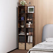 5 Cube Storage Organizer, 5 Tier Cube Low Bookcase Freestanding Storage Display Organizer, Five-Cubes Open Shelf Bookshelf for Home Office (Retro Brown, 5-Cube)