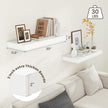 30 Inch Floating Shelves | 12 Inch Deep White Floating Shelves Set of 2 | 30