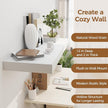 White Floating Shelves 36 Inch Long, 12 Inch Deep Floating Shelves for Wall, 36 x 12 Shelves for Wall Storage & Display, 2