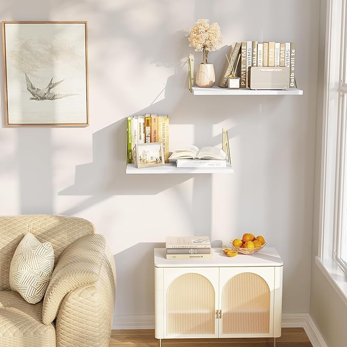 Love-KANKEI Deep Floating Shelves for Wall, 16