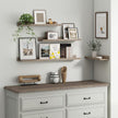 Axeman Picture Ledge Shelf | 24 Inch Grey Floating Shelves Set of 3 | Rustic Grey Wall Shelves with Lip | 24