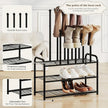 Shoe Rack - 3-Tier Metal Boot Rack Organizer for Entryway, Closet & Garage, Free Standing Shoe Shelf for Storage Tall Boots, Sneakers, Cowboy Boots, Black (Medium - 6 Pairs)