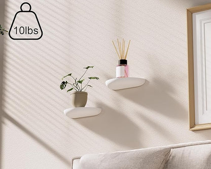 Solid Wood Half Round Floating Wall Shelves | Elegant Floating Shelves, Elevate Your Space. Perfect for Living Rooms, Bathrooms, Bedrooms, Offices, Children's Rooms