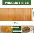 Natural Bamboo Wall Panel for Interior Wall Decor 46 X 96 in Pole Wrap Wainscoting Wood Paneling for Living Room Kitchen Bedroom Office Bar