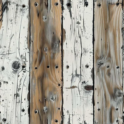 FLFK Shiplap Wallpaper Peel and Stick Removable Wood Wallpaper 16" x 256" Vinyl Waterproof Gray-White and Brown Contact Paper Self Adhesive Wall Paper for Bedroom Bathroom Cabinet Decor