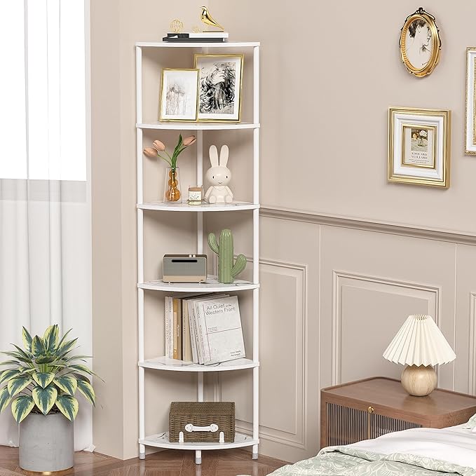 6 Tier Corner Shelf Stand, 54.4