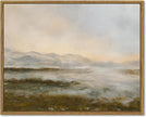 SHENIFY Landscape Framed Canvas Wall Art Vintage Dusk in The Forest Classic Paints Farmhouse Bathroom Office Decor - 11x14in Natural Framed